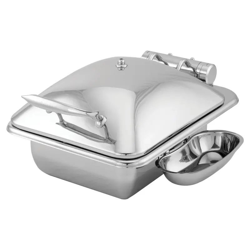 Walco HW/Buffet Metal Chafer 21 in x 12 3/4 in (6 qt) Idol induction