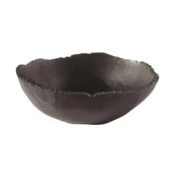 Kenny Mack Bowl Jagged Edge 10 1/2 in x 4 in (71 1/2 oz) Espresso