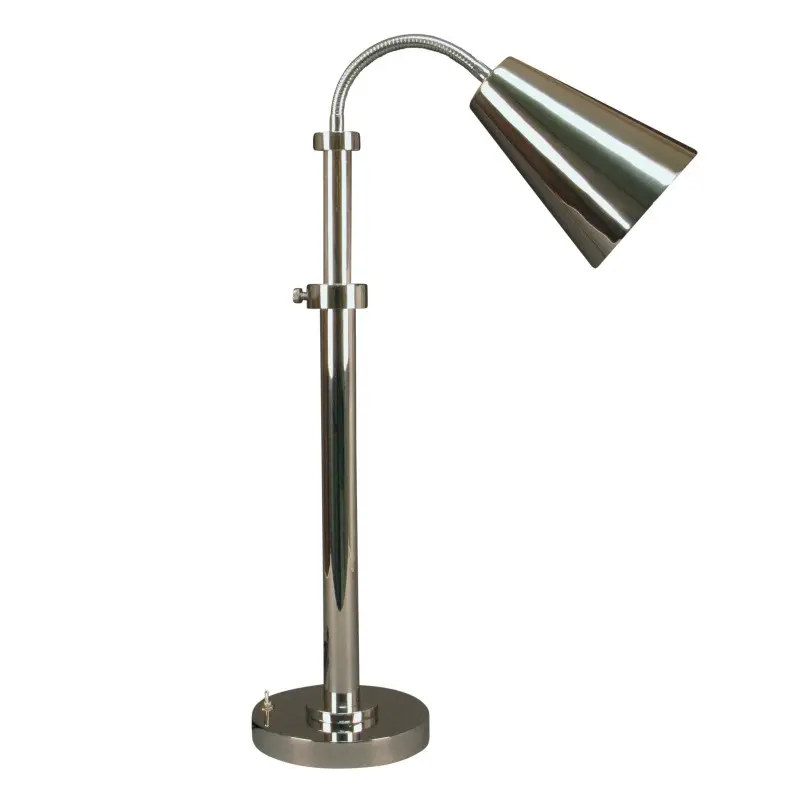 DW Haber Portable Heat Lamp Modern Single Head Adjustable Height 20-32 in H Stainess Steel