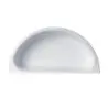 DW Haber Food Pan 1/2 Round For 6 qt And 2 Gal Round White Powder Coat