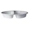 DW Haber Food Pan Split Round 1 1/2 And 2 Gal Round Chafer White