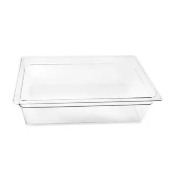 DW Haber Water Pan Rectangle Clear Plastic 20 7/8 in x 12 3/4 in x 6 in insert For Ice Box
