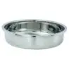 DW Haber Food Pan (4 qt) Round Roll Top And Lift Off Chafers Stainless Steel