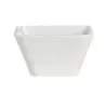Delfin Hospitality Square Bowl 5 1/8 in x 5 1/8 in x 2 3/4 in (18 1/2 oz) Quadro White - Set of 24