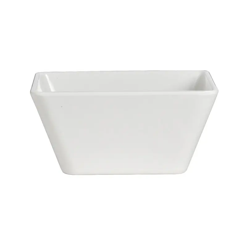 Delfin Hospitality Square Bowl 7 in x 7 in x 3 1/4 in (1 1/2 qts) Quadro White - Set of 12 Delfin Hospitality Square Bowl 7 in x 7 in x 3 1/4 in (1 1/2 qts) Quadro White - Set of 12