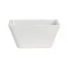 Delfin Hospitality Square Bowl 7 in x 7 in x 3 1/4 in (1 1/2 qts) Quadro White - Set of 12