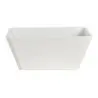 Delfin Hospitality Square Bowl 9 1/2 in x 9 1/2 in x 4 in (3 1/2 qts) Quadro White - Set of 12