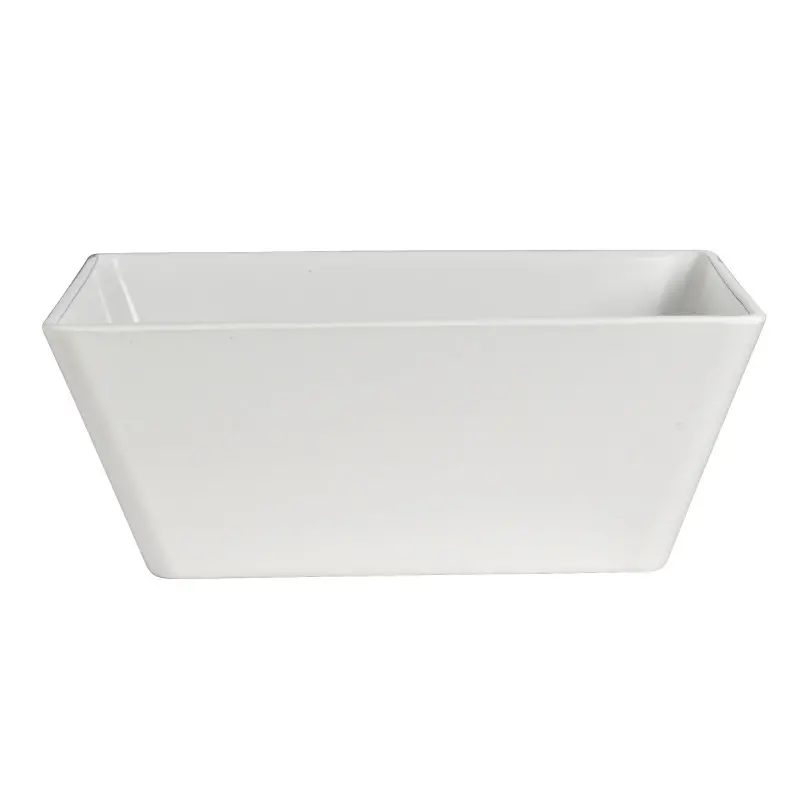 Delfin Hospitality Square Bowl 11 3/4 in x 11 3/4 in x 4 1/2 in (6 3/4 qts) Quadro White - Set of 6 Delfin Hospitality Square Bowl 11 3/4 in x 11 3/4 in x 4 1/2 in (6 3/4 qts) Quadro White - Set of 6
