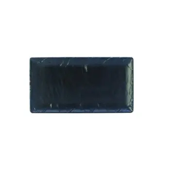 Creations Melamine Gastronorm Rectangle 12 3/4 in x 7 in Slate - Set of 12
