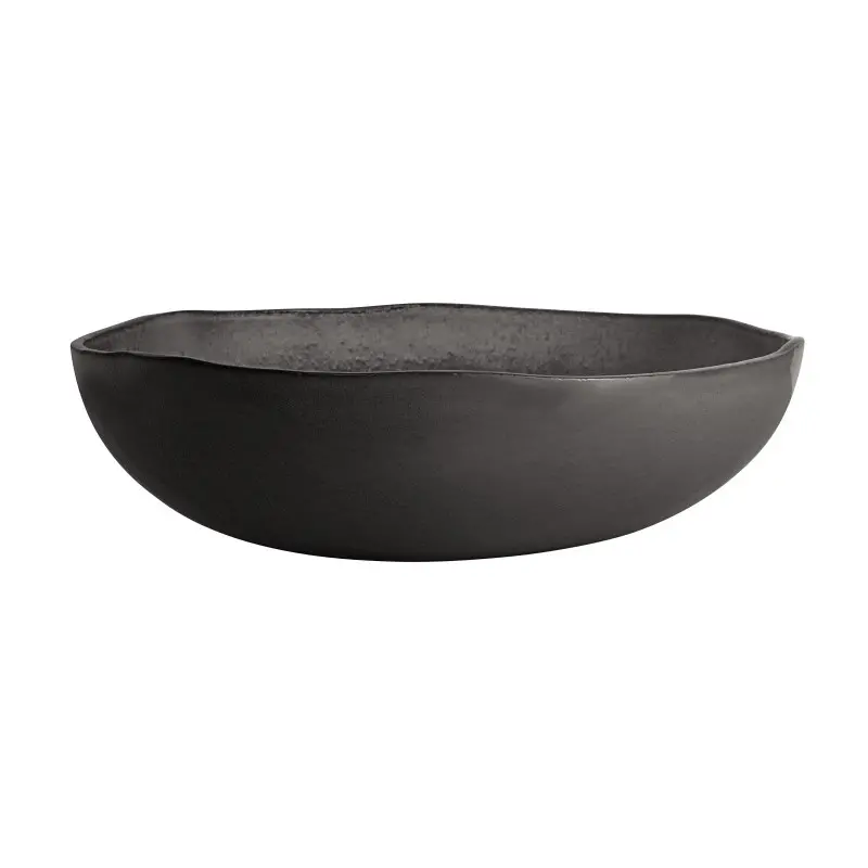 My Glass Studio Serving Bowl 11 1/2 in x 3 5/8 in (3 1/2 qt) Mid Modern Solid Dark Grey - Set of 6 My Glass Studio Serving Bowl 11 1/2 in x 3 5/8 in (3 1/2 qt) Mid Modern Solid Dark Grey - Set of 6