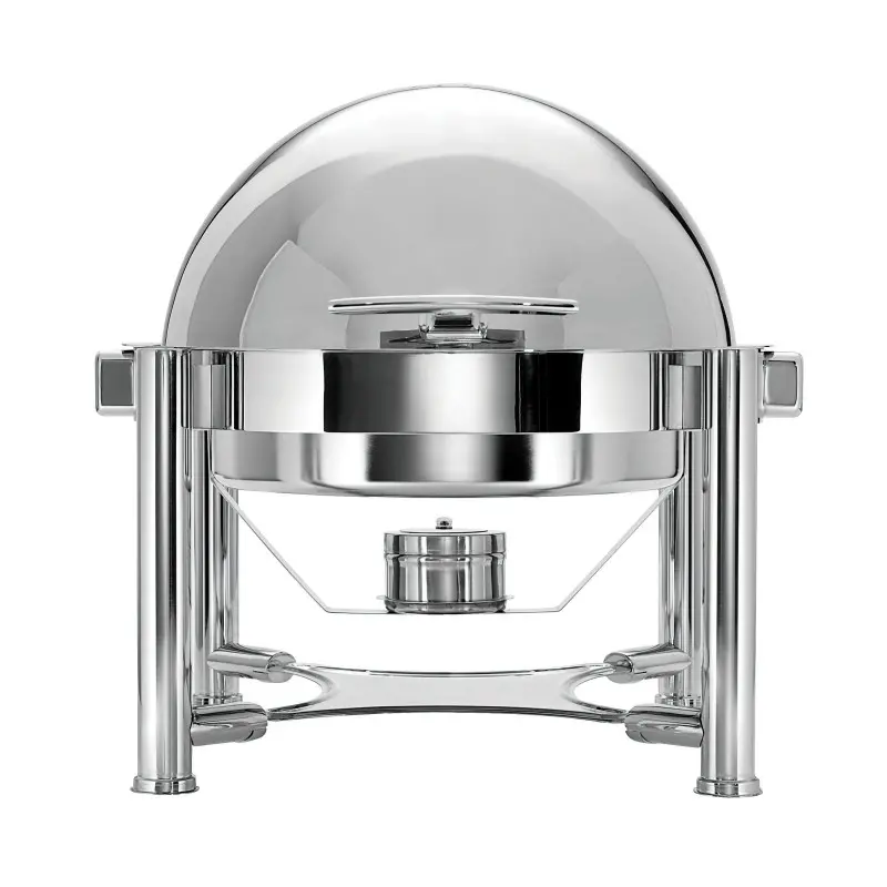 WNK HW/Buffet Round Roll Top Chafing Dish (Stackable) 21 in x 17 in x 19 in
