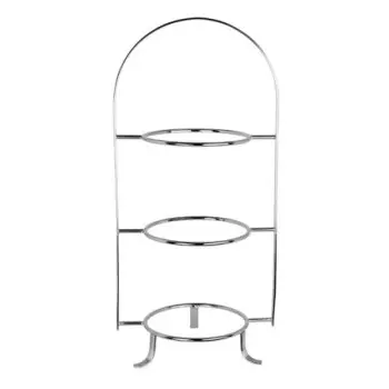 William Edwards 3-Tier Tea Stand Large 18 7/8 in (Fits 8 3/4 in Plates) S/S