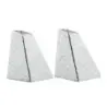 DW Haber Salt And Pepper Shaker Set Tear Drop Hammered Stainless Steel - Set of 6