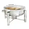 DW Haber Chafer Tempo 2 Gal Round Full Glass Hinged Stainless Steel
