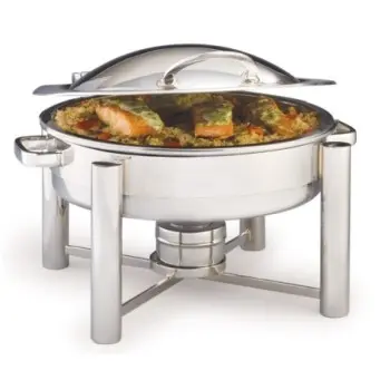 DW Haber Chafer Tempo 2 Gal Round Hinged Stainless Steel