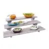 DW Haber Riser Set With Grey Wash Wood 23 in x 6 in 1 1/2, 3 1/2, 5 1/2 in Heights