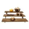 DW Haber Riser Set Wood 23 in x 6 in includes 3 Heights Teak 1 1/2, 3 1/2, 5 1/2 in Heights