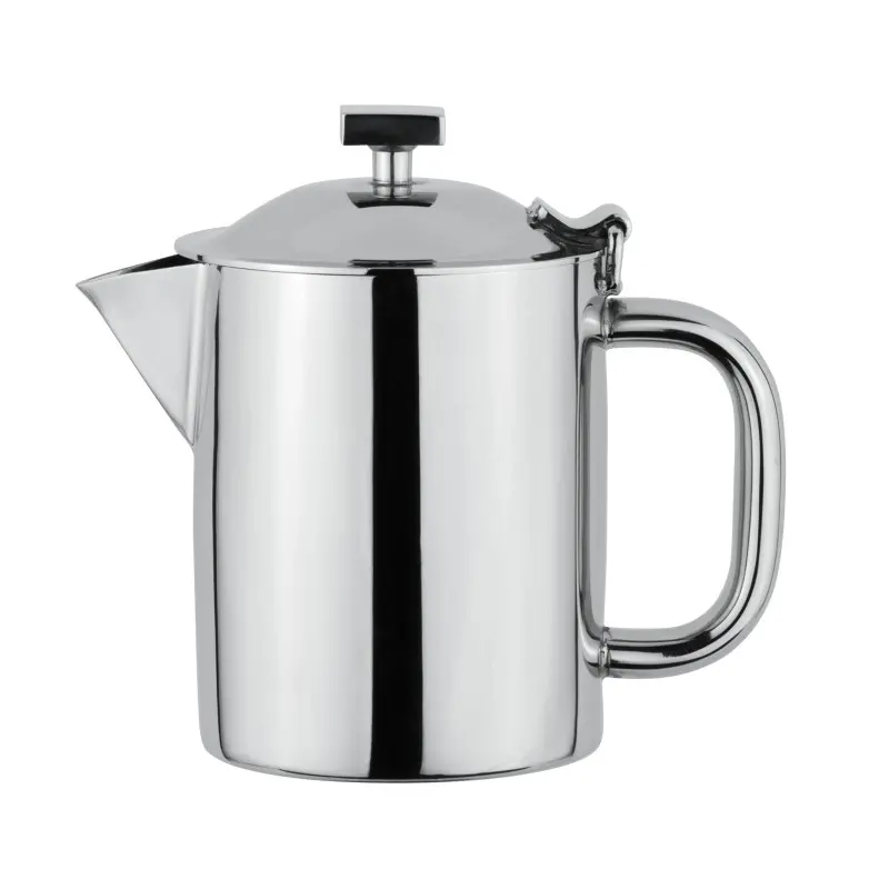 DW Haber Tea-Coffee Pot Tower Short Spout (14 oz) Stainless Steel DW Haber Tea-Coffee Pot Tower Short Spout (14 oz) Stainless Steel