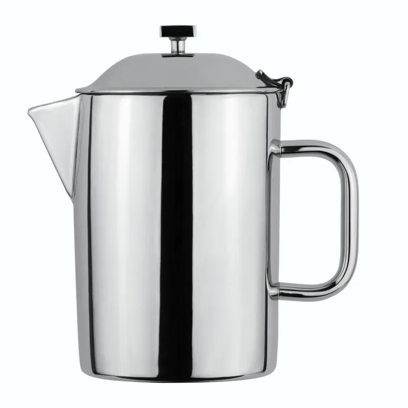 DW Haber Coffee Pot Tower insulated Short Spout (18 oz) Stainless Steel