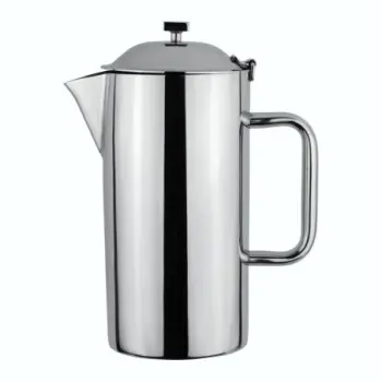 DW Haber Coffee Pot Tower Short Spout (2 qt) Stainless Steel