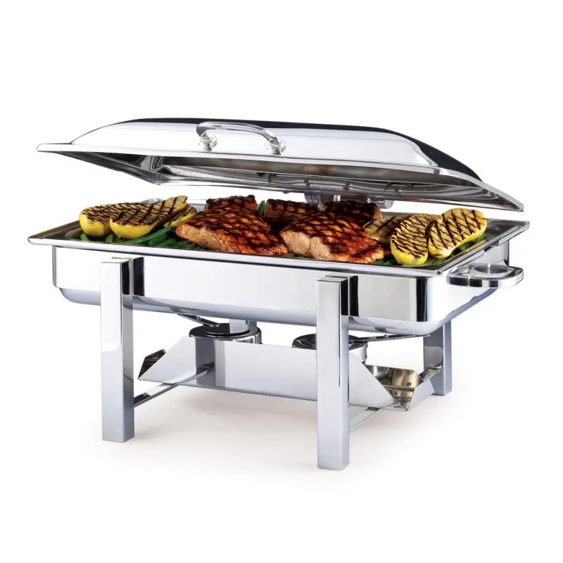 DW Haber Chafer Tower (8 qt) Rectangle Hinged Stainless Steel DW Haber Chafer Tower (8 qt) Rectangle Hinged Stainless Steel