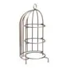 Utopia HW/Buffet Birdcage Plate Stand 18 1/2 H Vintage Copper