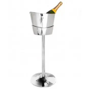 DW Haber Wine Stand For Two Bottle Oval Scoop Cooler Stainless Steel
