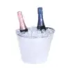 DW Haber Wine Cooler Two Bottle Oval Scoop 10 in x 7 1/2 in x 8 in Stainless Steel