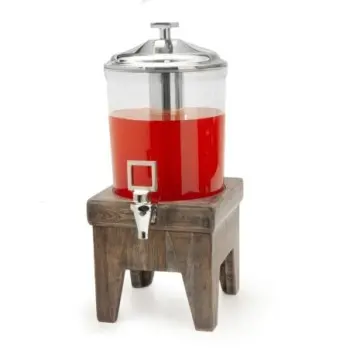 DW Haber Juicer Wood Base 7 1/2 qt Polycarbonate Body No Knob 11 in x 11 in x 21 in Ash Grey