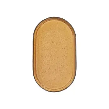 Porline Highlight Cinnamon Collection Oval Platter 28 cm - Set of 12