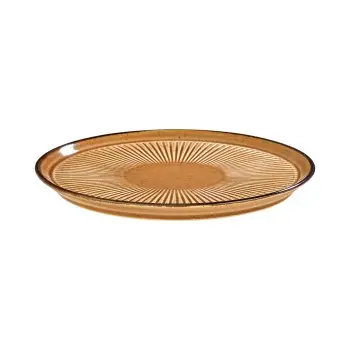 Porline Highlight Cinnamon Collection Sun Flat Plate 26.5 cm - Set of 12