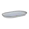 Porline highlight Breeze Collection Sun Oval Platter 19 cm - Set of 24
