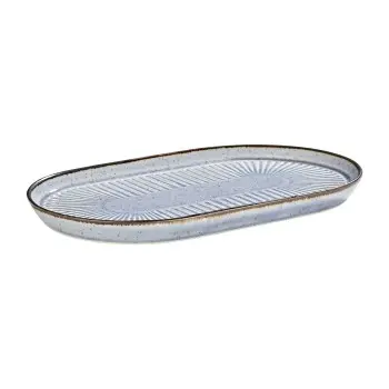 Porline highlight Breeze Collection Sun Oval Platter 28 cm - Set of 12