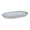 Porline highlight Breeze Collection Oval Platter 19 cm - Set of 24