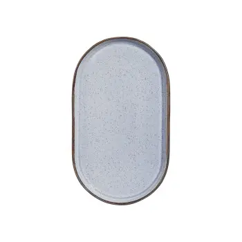 Porline highlight Breeze Collection Oval Platter 19 cm - Set of 24