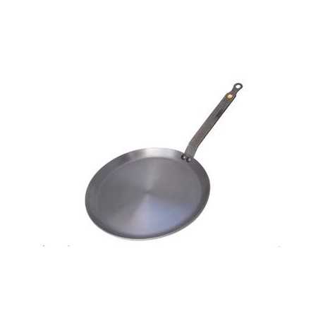 De Buyer 5615.26A De Buyer Round Iron Crepe Pan Mineral B Element- Ø 10 1/4'' Mineral B Element Cookware De Buyer 5615.26A De Buyer Round Iron Crepe Pan Mineral B Element- Ø 10 1/4'' Mineral B Element Cookware