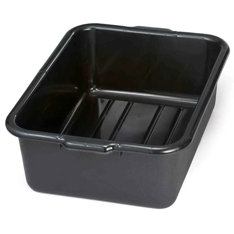 Tablecraft Tote Box 6 Gallon 21.5"x15.75"x7" - Polyethylene (High Density Copolymer) - NSF - Set of 12