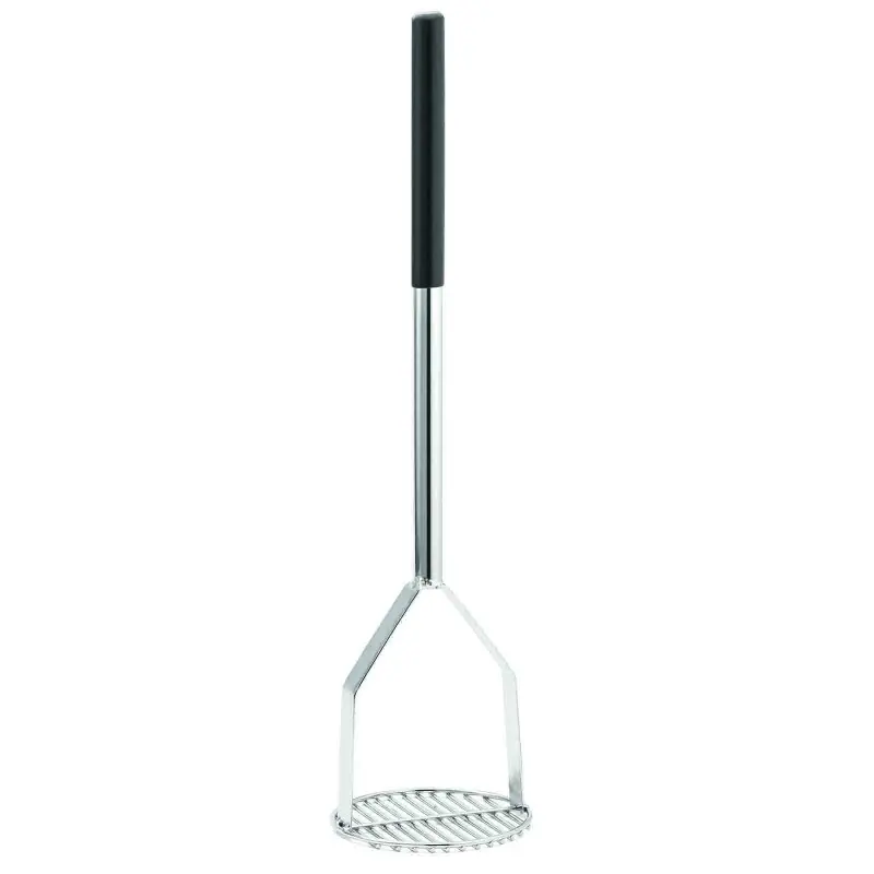 Tablecraft Round Potato Masher 6"x6"x24" - Chrome Plated (Over Metal) Tablecraft Round Potato Masher 6"x6"x24" - Chrome Plated (Over Metal)