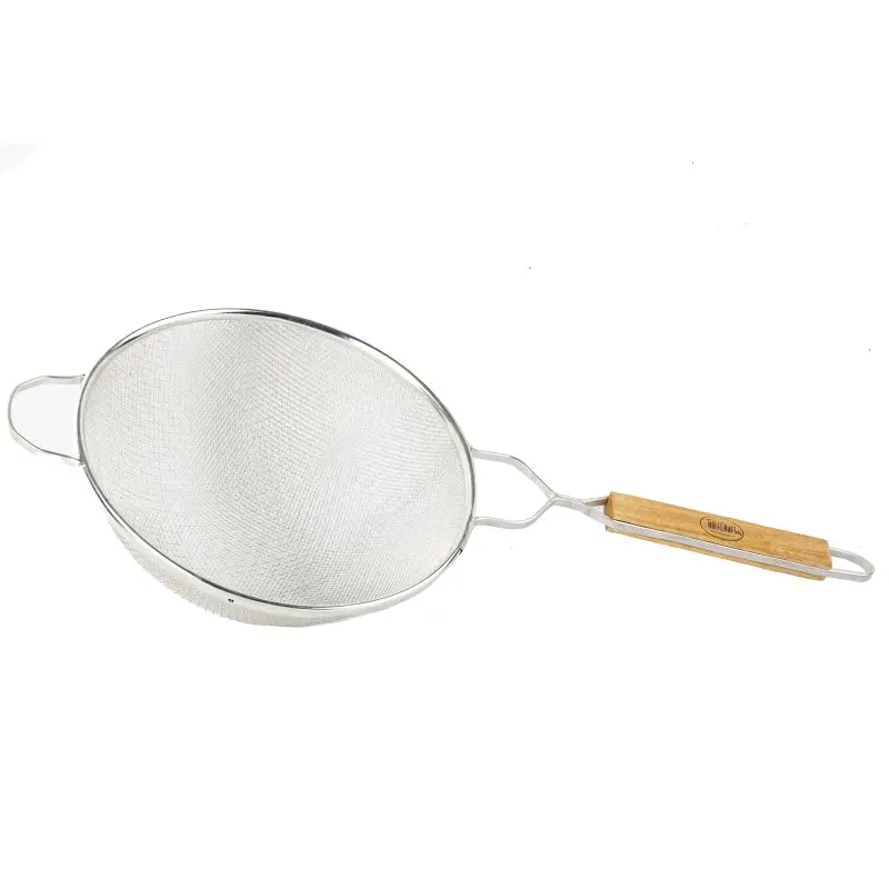 Tablecraft Double Mesh Strainer 23"x10.25"x4.5" - Tin Plated (Over Iron) - TableCraft