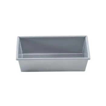 Aluminized Steel Loaf Bread Pan 9"x5"x2.75" - Inside Dim. 8.5 x 4.5 x 2.75" - Non-Stick Silicone Glaze
