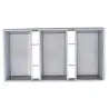 Aluminized Steel 3-Loaf Strapped Bread Pan 18"x9.5"x2.75" - 8.5 x 4.5 x 2.75" Pans - Non-Stick Silicone Glaze