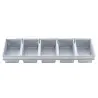 Aluminized Steel 5-Loaf Strap Bread Pan 26"x10"x2.75" - 9 x 4.5 x 2.75" Pans - Non-Stick Silicone Glaze