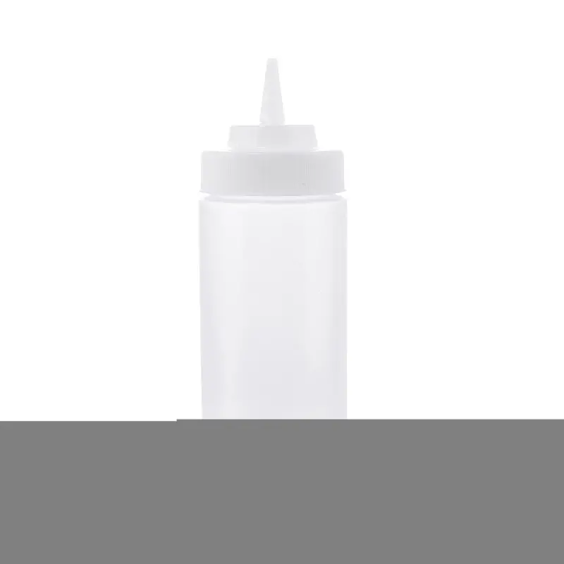 Tablecraft Widemouth Squeeze Bottle 16 Oz. Clear - Polyethylene (LDPE) 63mm - Standard TipTop - NSF - Set of 12