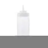 Tablecraft Widemouth Squeeze Bottle 16 Oz. Clear - Polyethylene (LDPE) 63mm - Standard TipTop - NSF - Set of 12