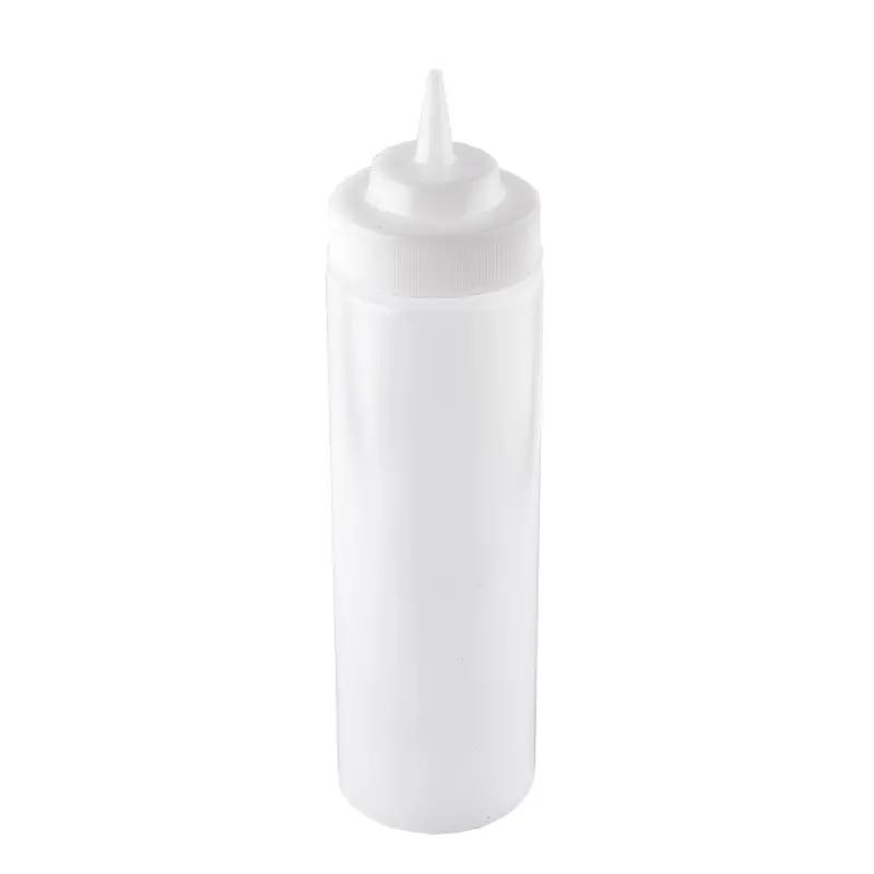 Tablecraft Squeeze Bottle 24 Oz. 2.75"x2.75"x10.25" - Polyethylene (LDPE) 63mm - Standard TipTop - NSF - Set of 12