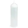 Tablecraft Widemouth Squeeze Bottle 12 Oz. Clear - Polyethylene (LDPE) 53mm - Standard TipTop - NSF - Set of 36