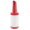 Tablecraft PourMaster One-Piece Pourmaster Complete 1 Qts Red 3.6875"x3.6875"x12.5" - Polyethylene (HDPE) - Set of 12