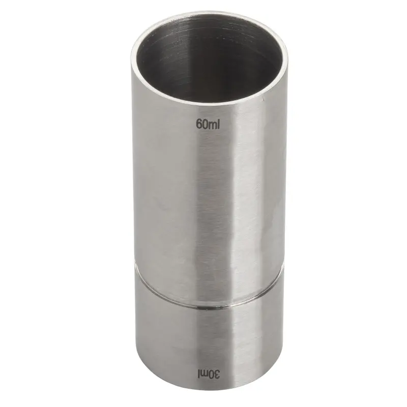 Tablecraft Thimble Jigger 2 Oz. 1.5"x1.5"x3.625" - Stainless Steel (200 Series) 1 oz / 2 oz