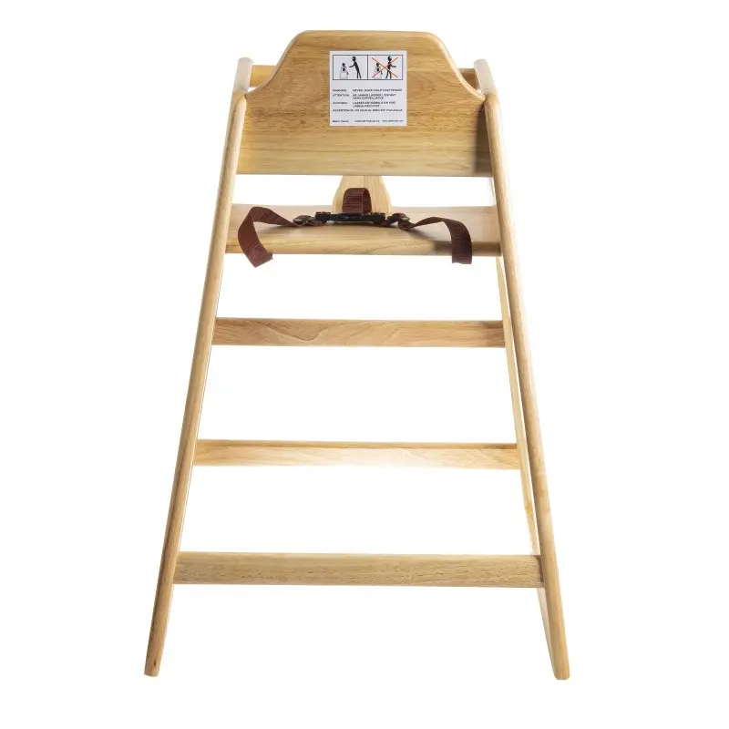 Tablecraft Astm Compliant High Chair 20.125"x23"x29.5" - Wood (Rubberwood) Assembled