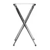 Tablecraft Tray Stand - Double Bar 18.25"x16.5"x31.75" - Chrome Plated (Over Steel)
